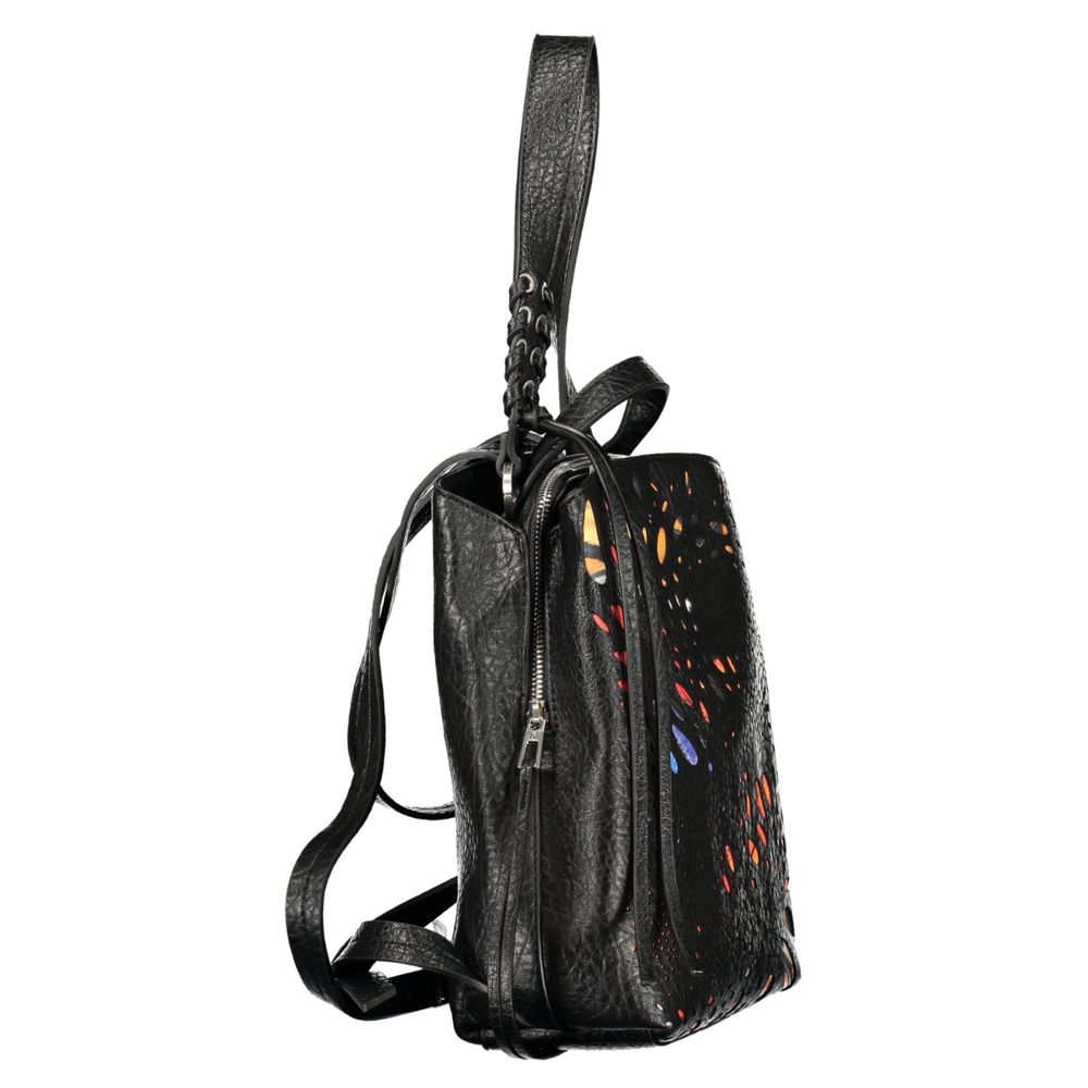 Desigual Black Polyurethane Women's Backpack