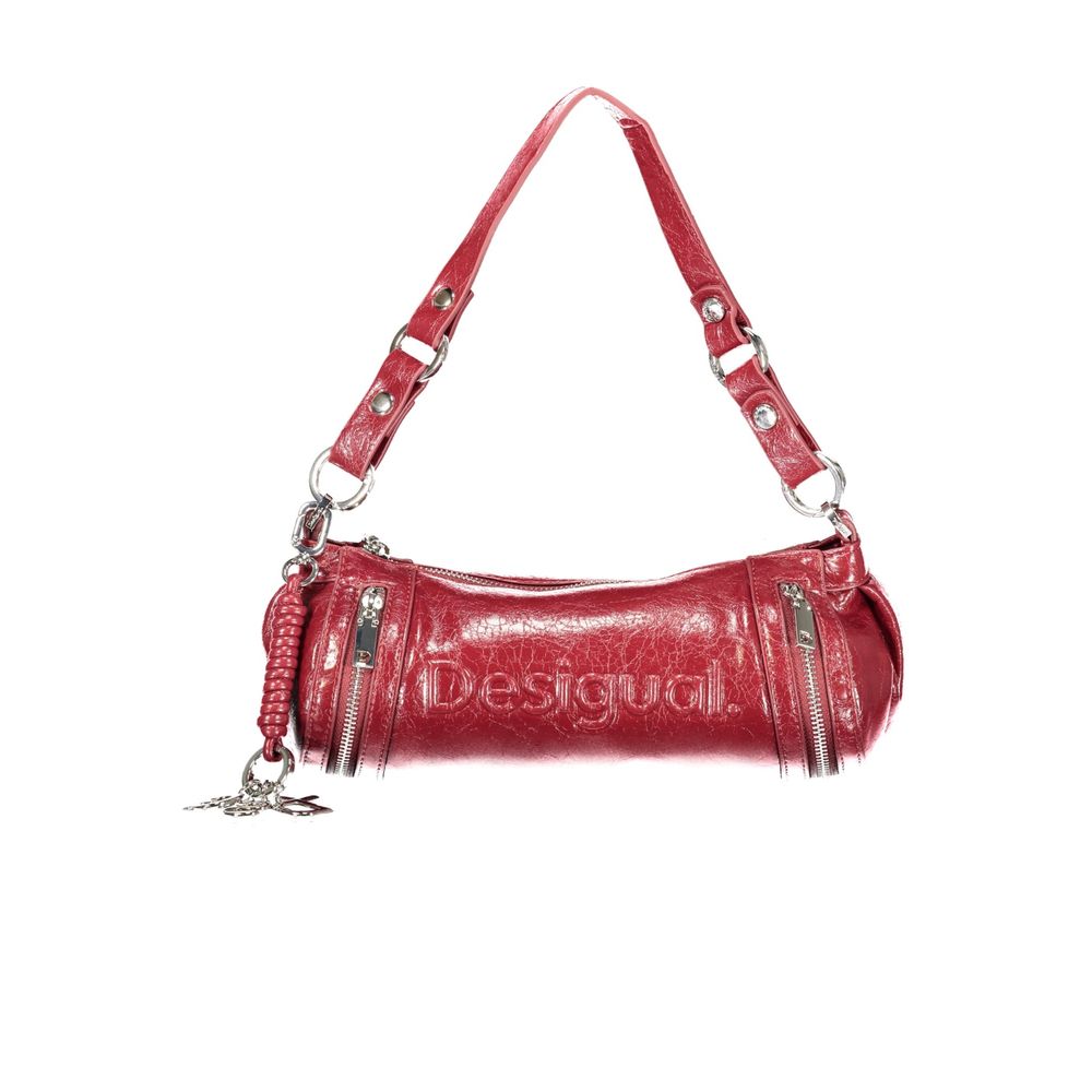 Desigual Rosso Polyurethane Women's Bag with Adjustable Shoulder Strap