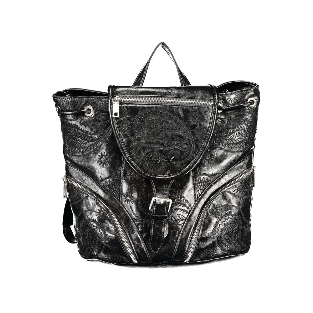 Desigual Black Polyethylene Backpack