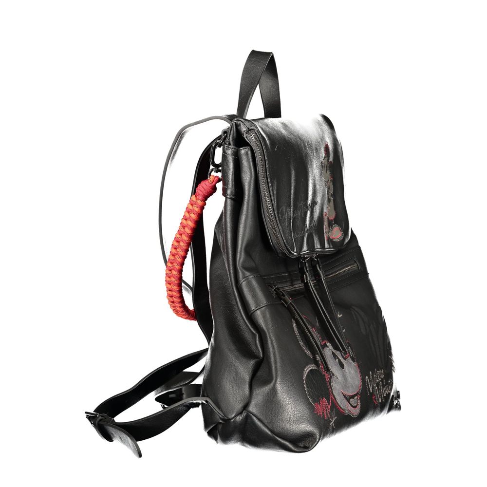 Desigual Black Polyethylene Backpack