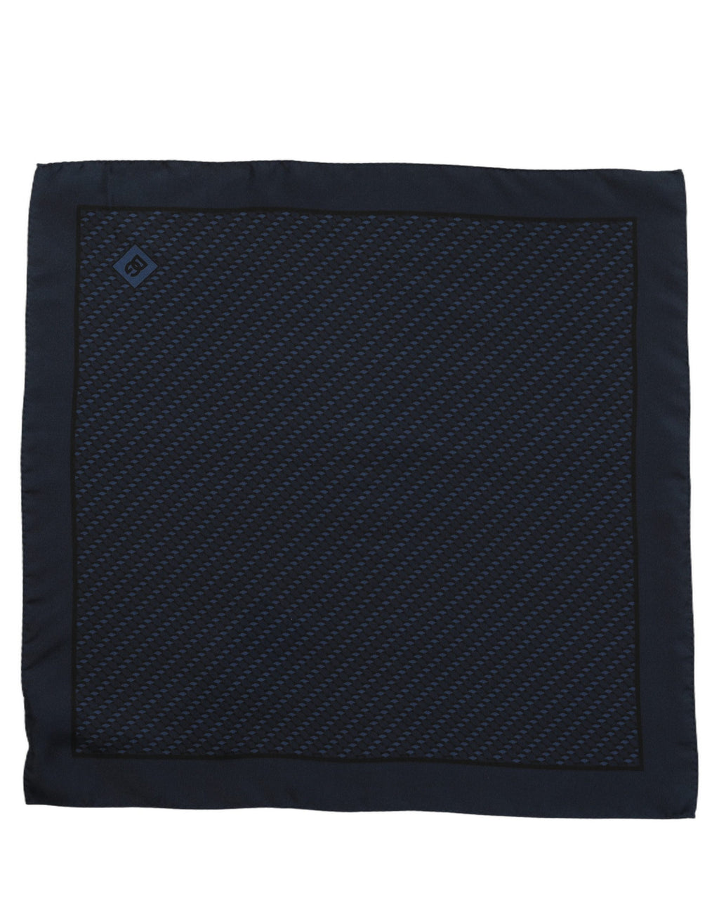Dolce & Gabbana Dark Blue Silk Pocket Square Foulard Scarf