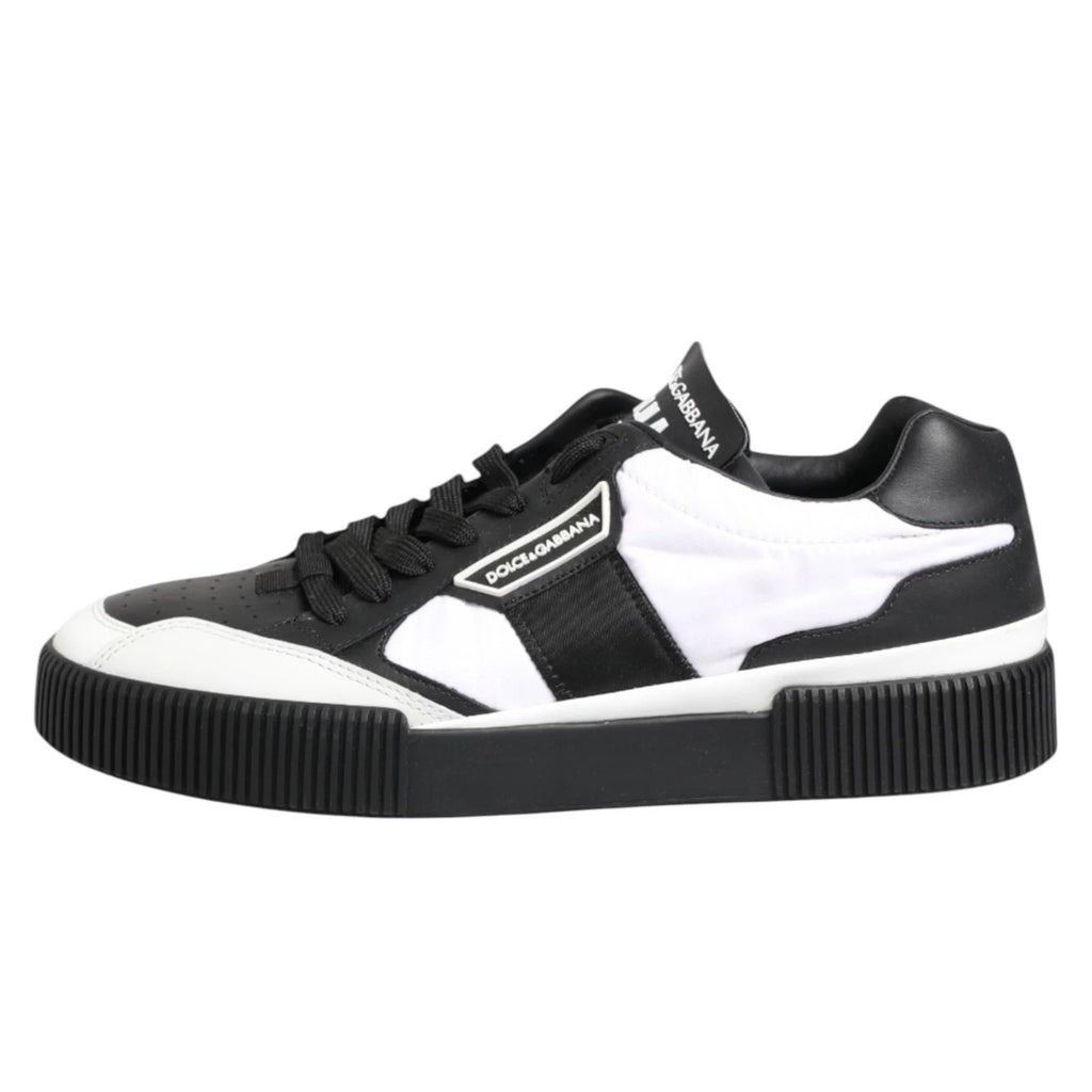 Dolce & Gabbana Black White MIAMI Low Top Men Sneakers Shoes