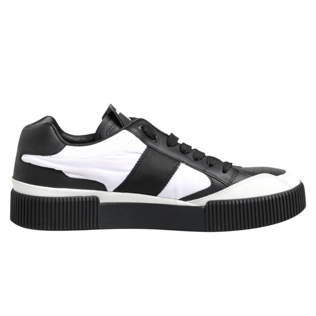 Dolce & Gabbana Black White MIAMI Low Top Men Sneakers Shoes