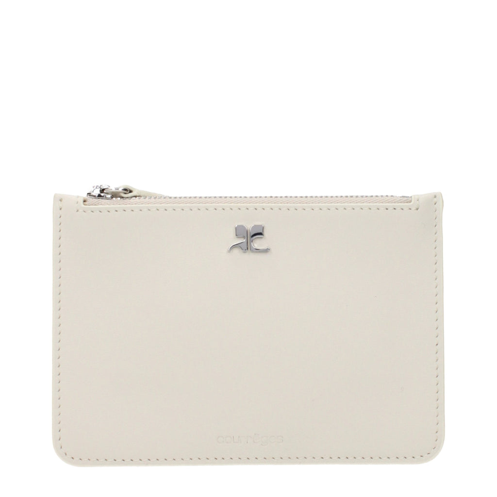 Courrèges Beige Leather Wallet
