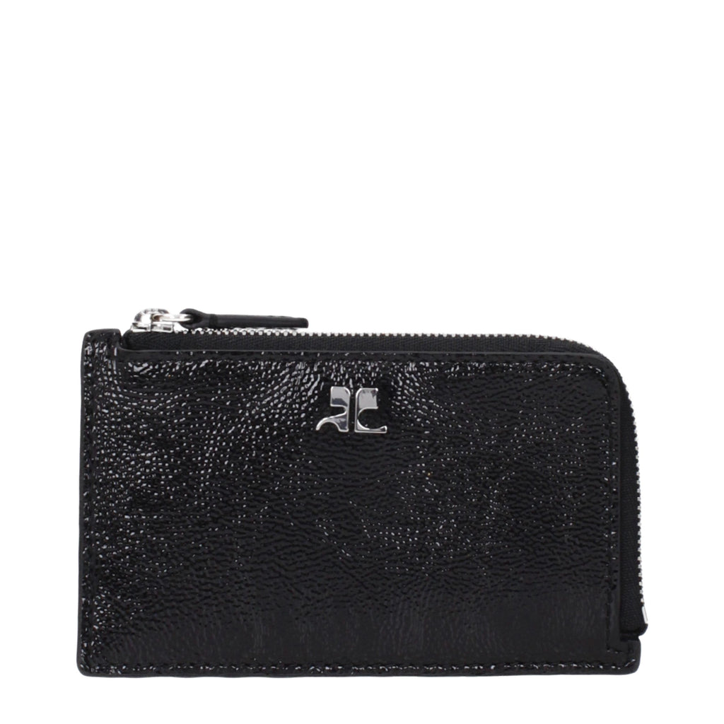 Courrèges Black Leather Wallet