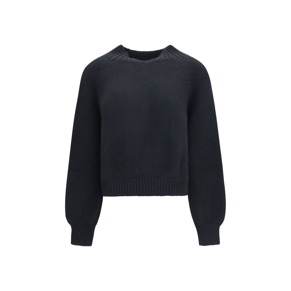 Khaite Black Cashmere Sweatshirt