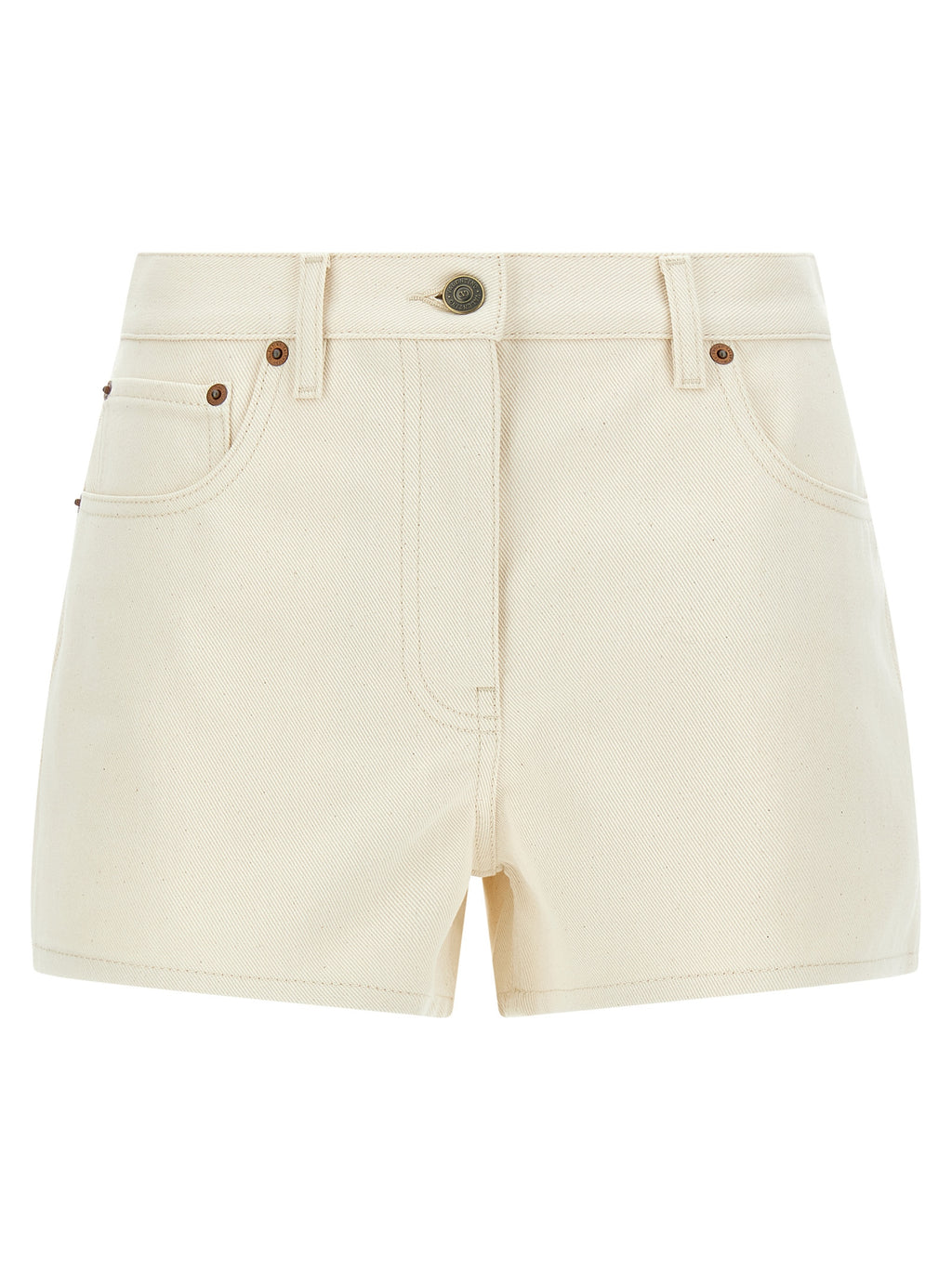Valentino Garavani Beige Cotton Bermuda Shorts
