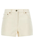 Valentino Garavani Beige Cotton Bermuda Shorts