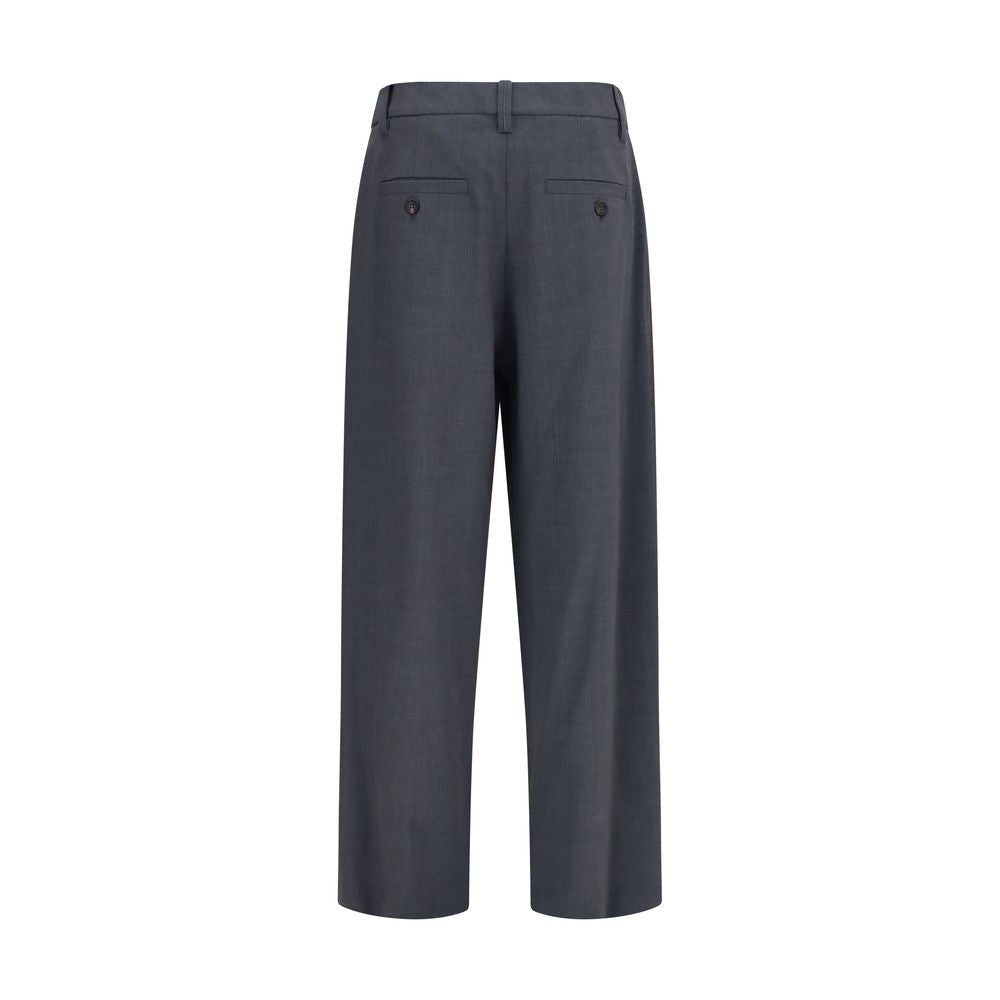 Brunello Cucinelli Gray Wool Oves Aries Dress Pants