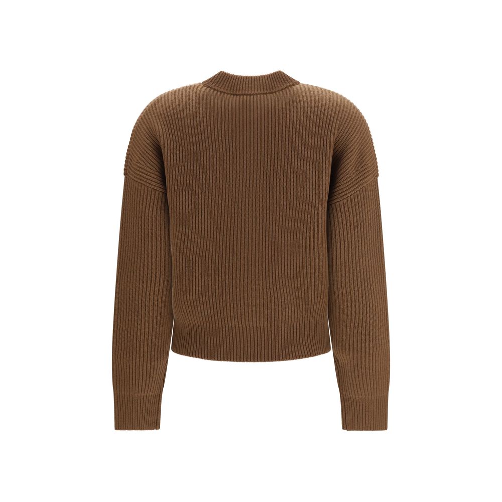 Max Mara Brown Wool Oves Aries Cardigan