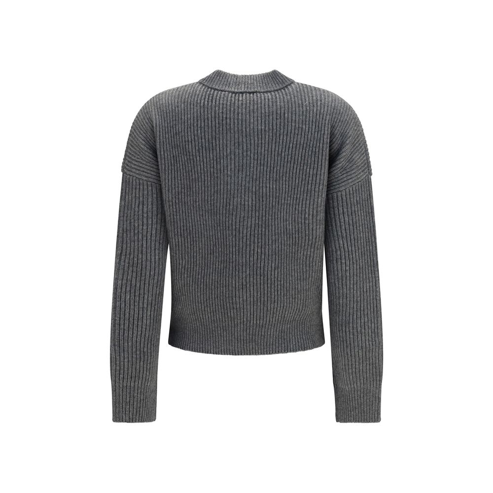 Max Mara Gray Wool Oves Aries Cardigan