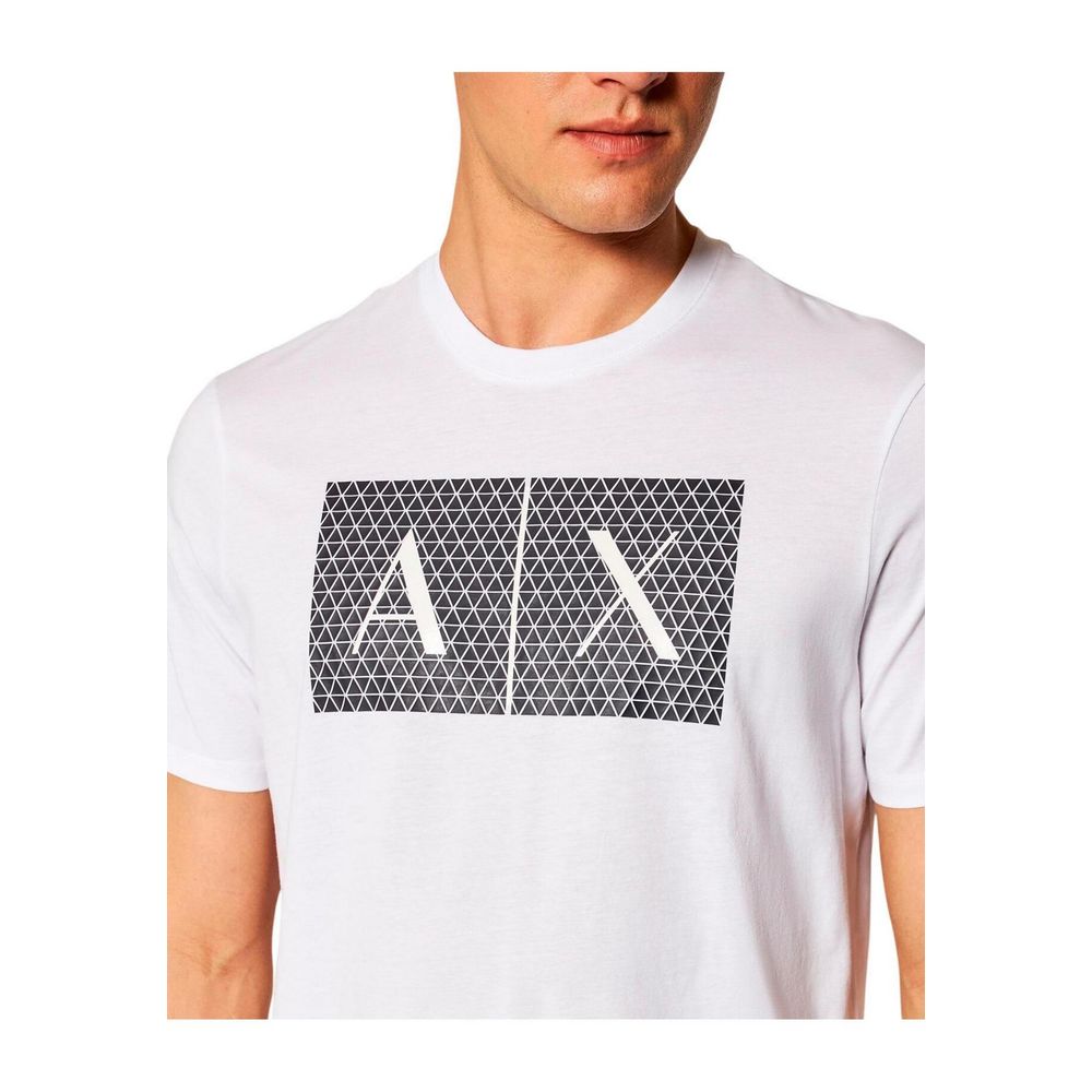Armani Exchange White Cotton T-Shirt