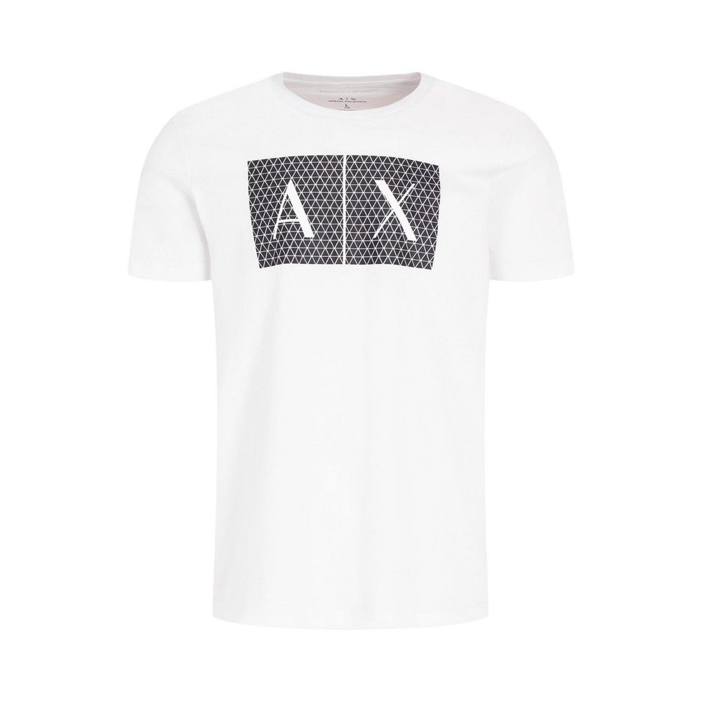Armani Exchange White Cotton T-Shirt