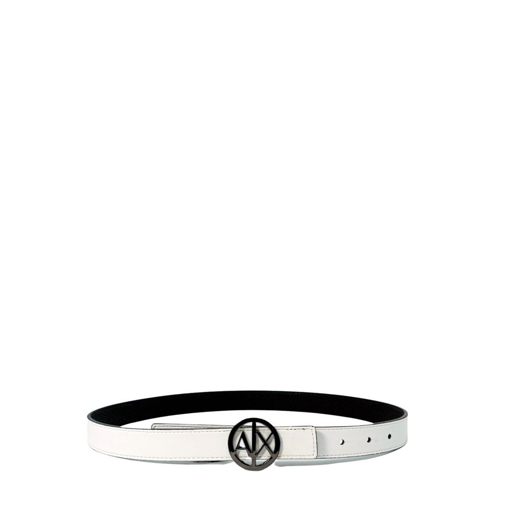 Armani Exchange Black Polyester Thin Belt