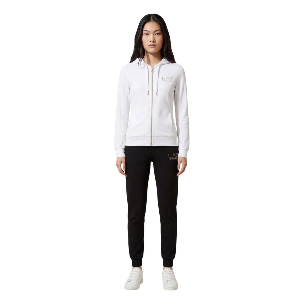 EA7 Emporio Armani Black And White Polyester Tracksuit