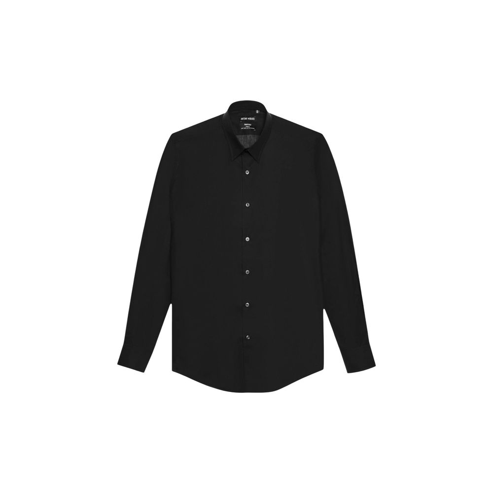 Antony Morato Black Cotton Dress Shirt