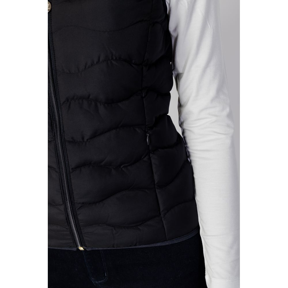 EA7 Emporio Armani Black Polyester Sleeveless Jacket