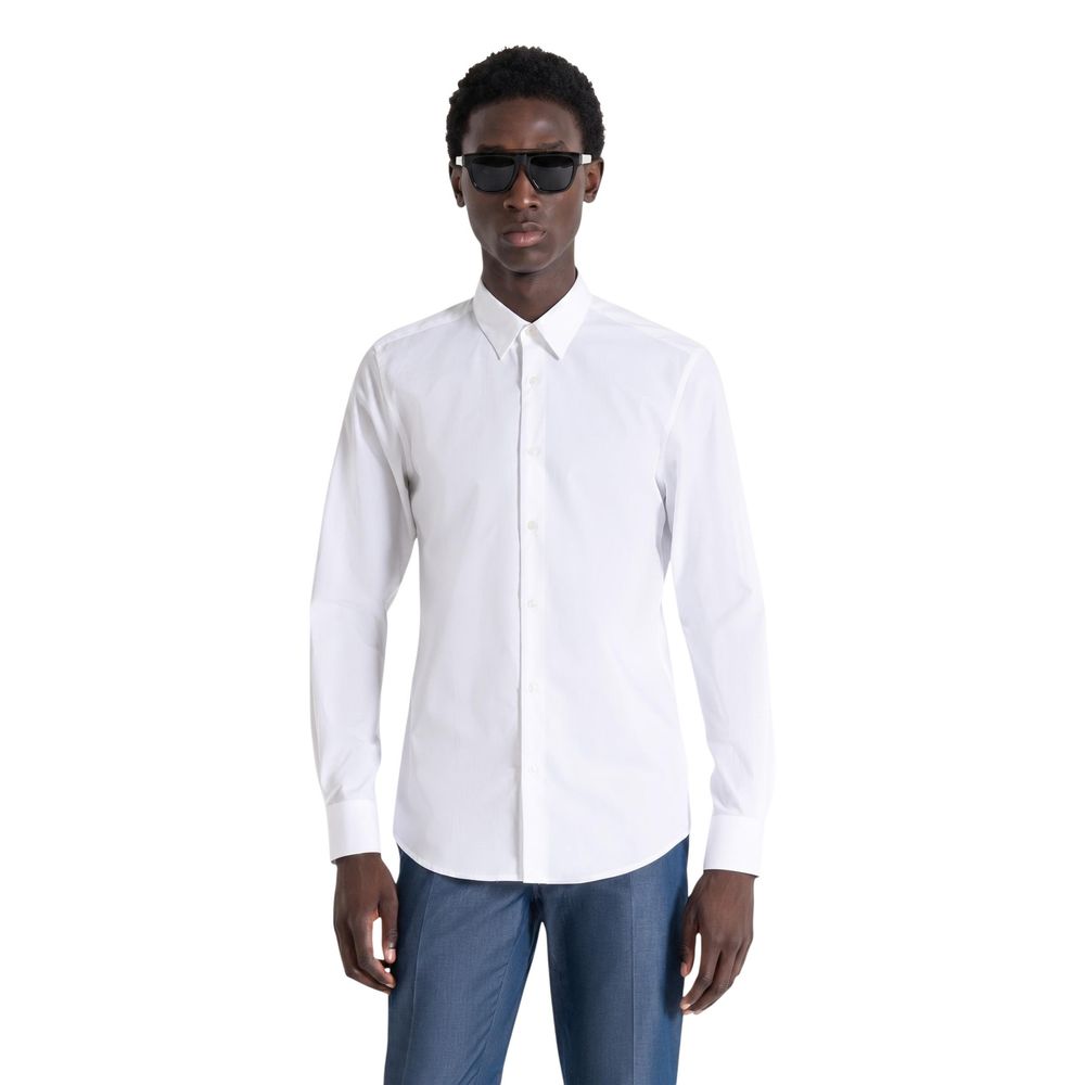 Antony Morato White Cotton Dress Shirt