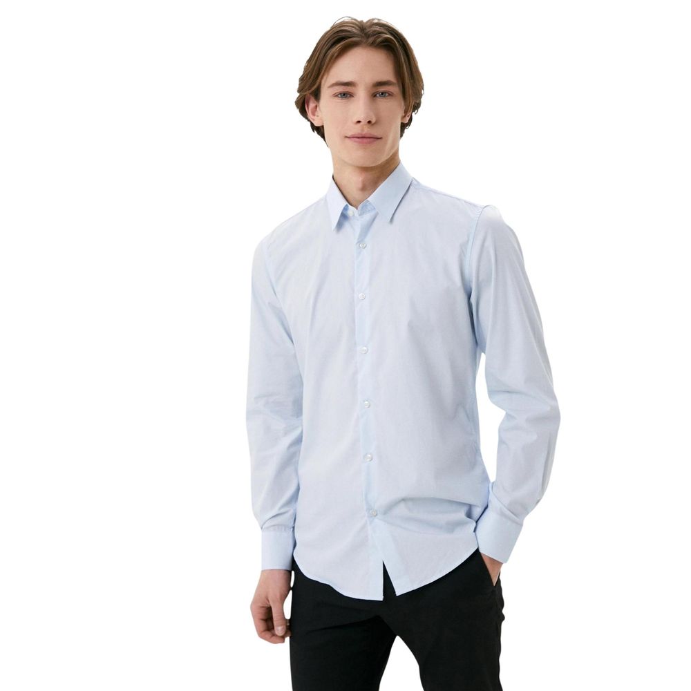 Antony Morato Blue Cotton Dress Shirt
