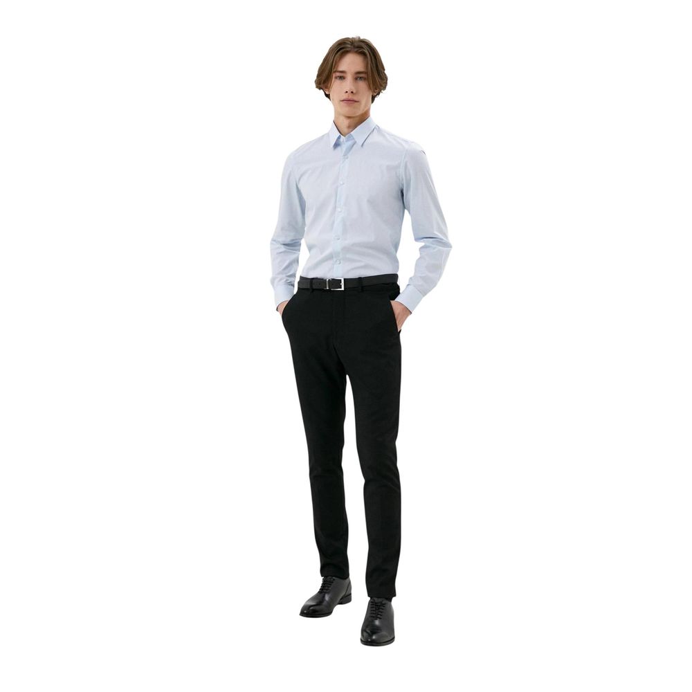 Antony Morato Blue Cotton Dress Shirt