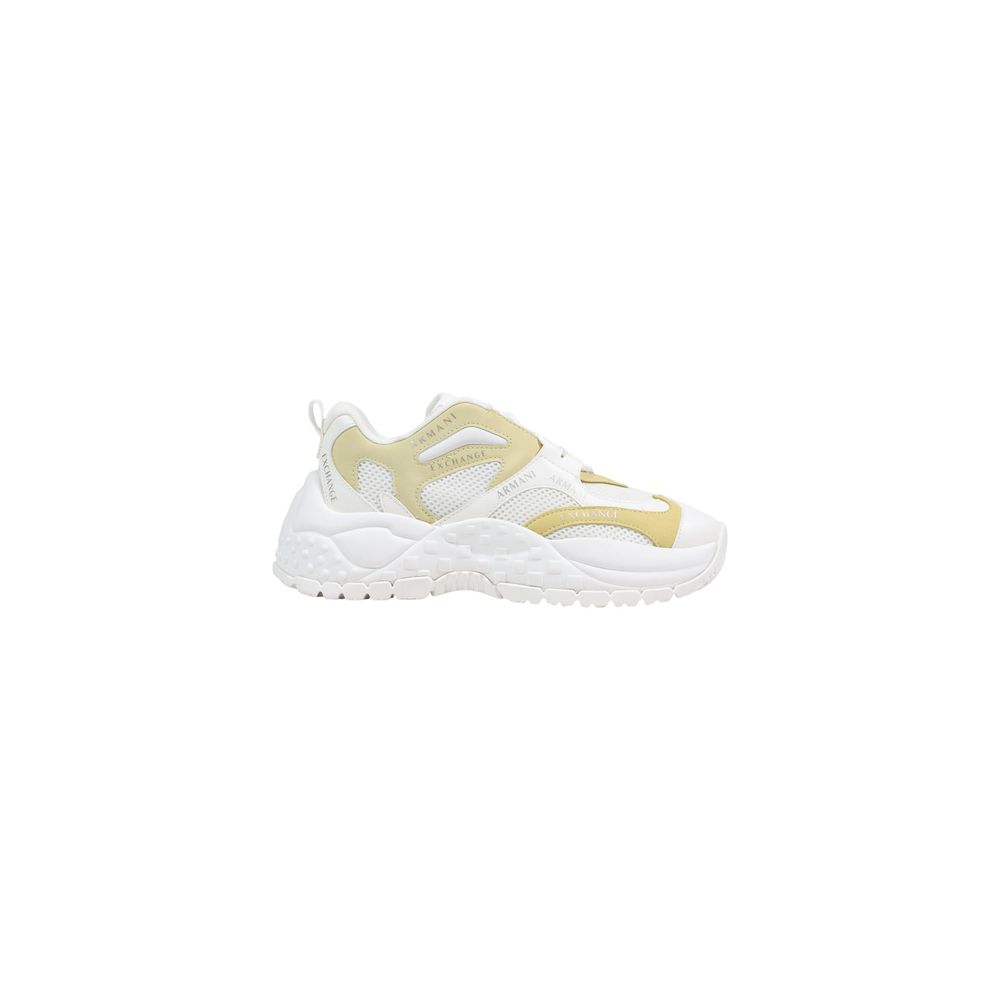 Armani Exchange White Polyester Chunky Sneakers