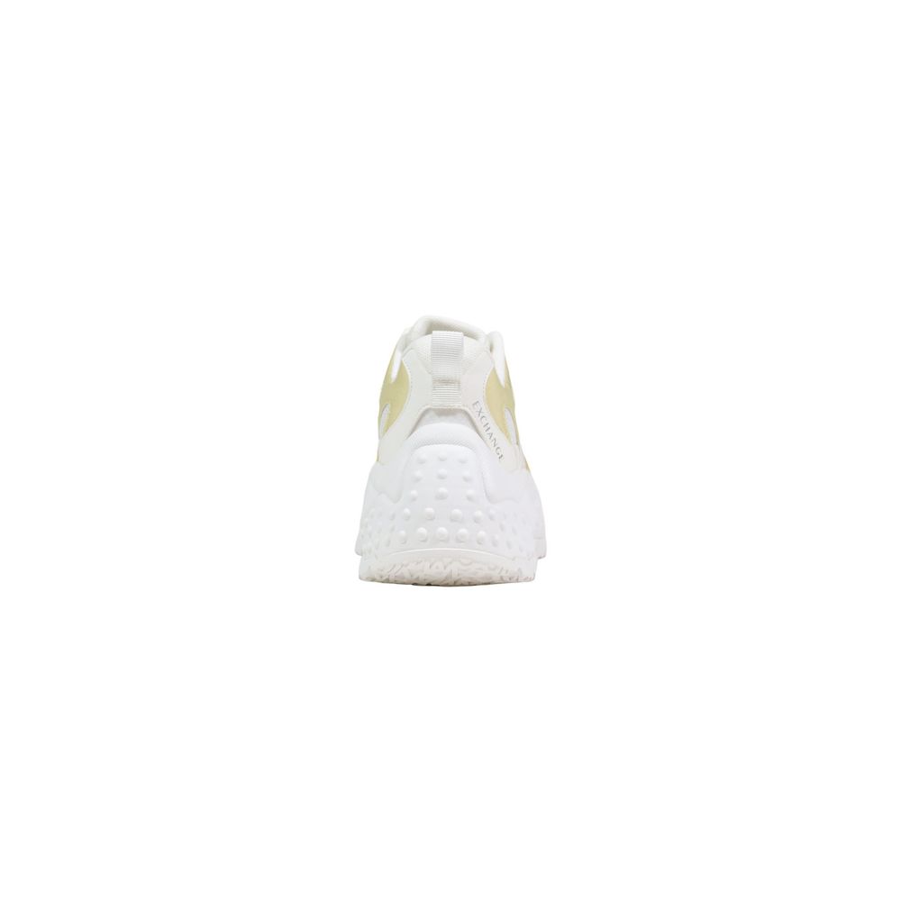 Armani Exchange White Polyester Chunky Sneakers