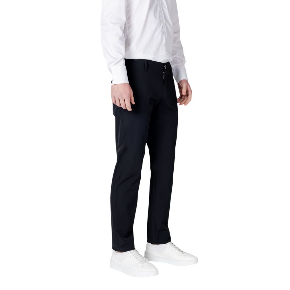 Armani Exchange Black Cotton Casual Pants