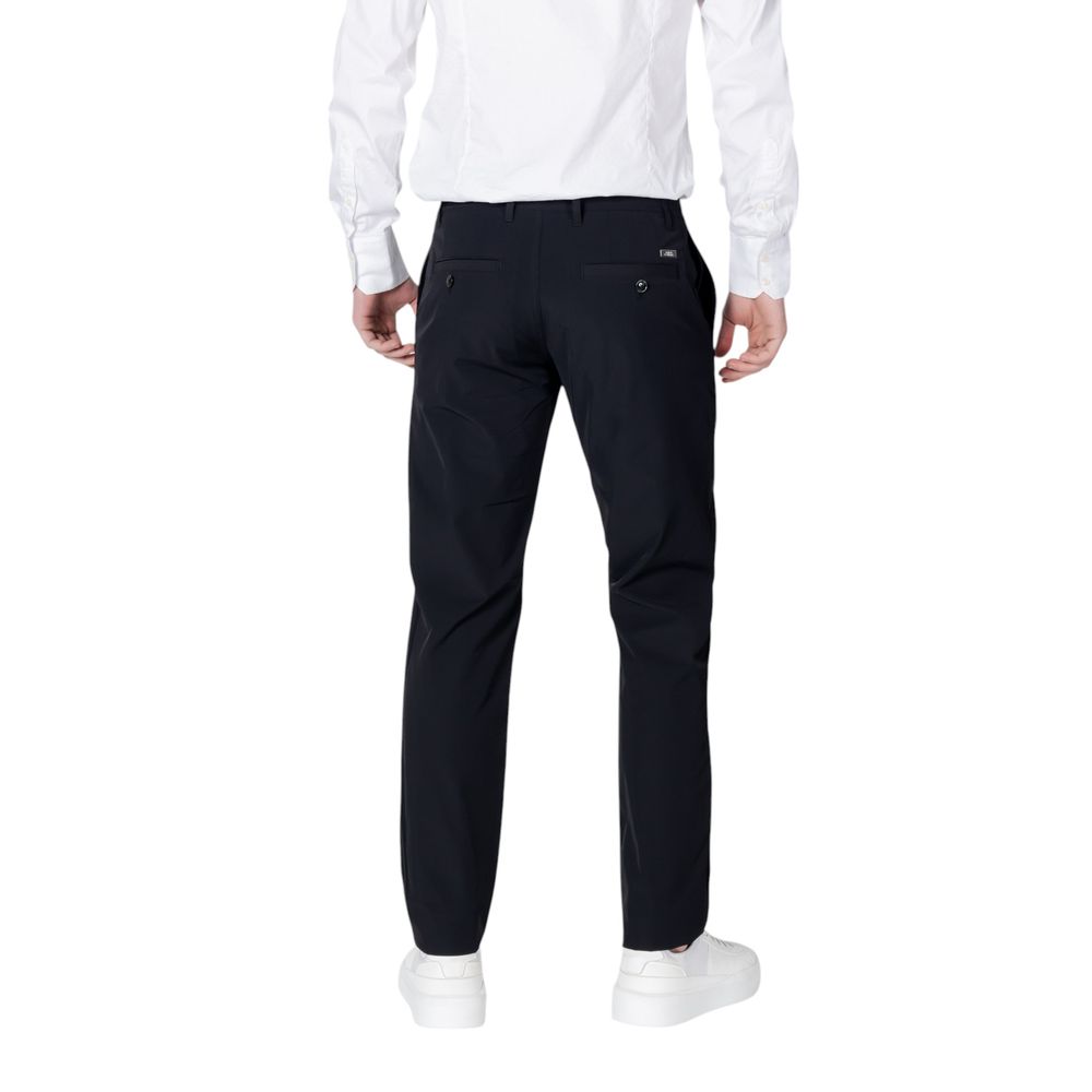 Armani Exchange Black Cotton Casual Pants