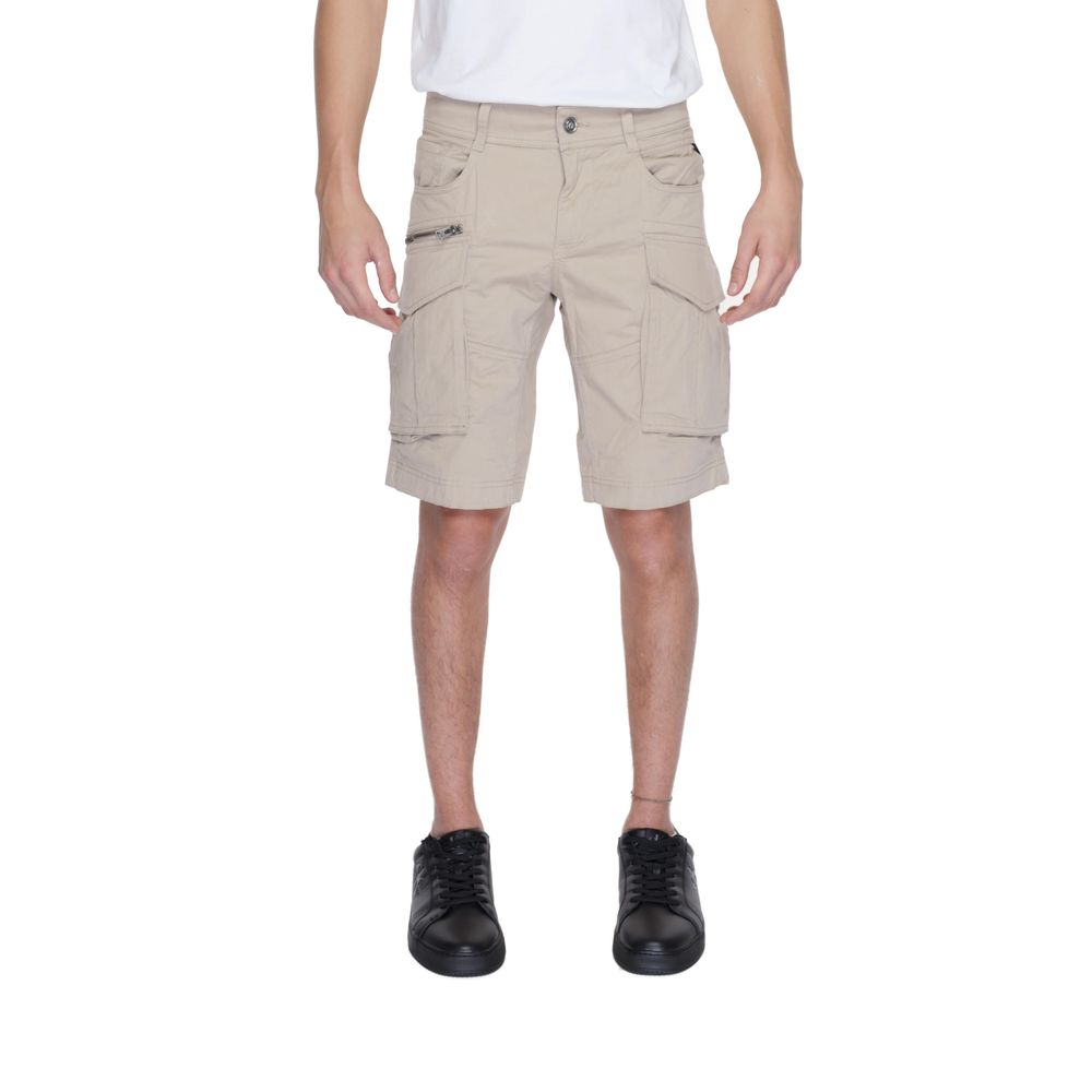 Replay Beige Cotton Bermuda Shorts