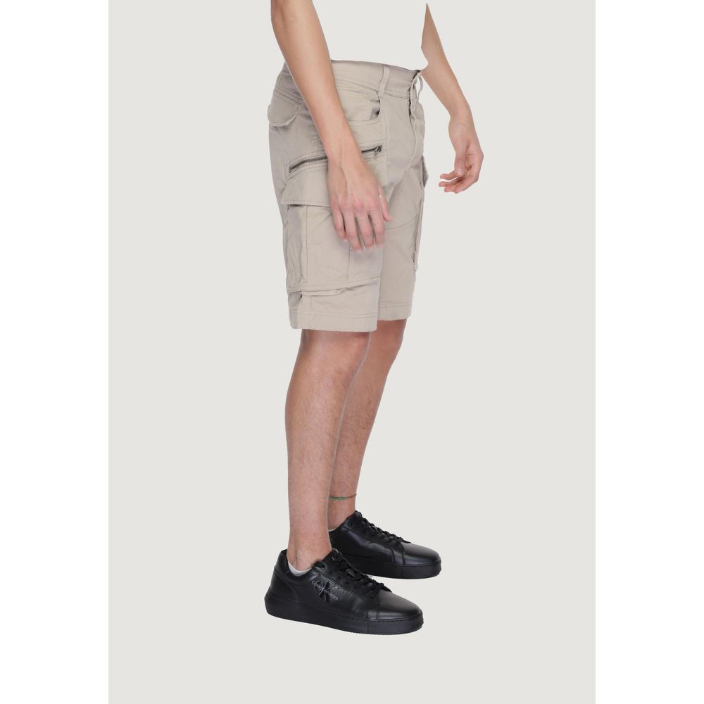Replay Beige Cotton Bermuda Shorts