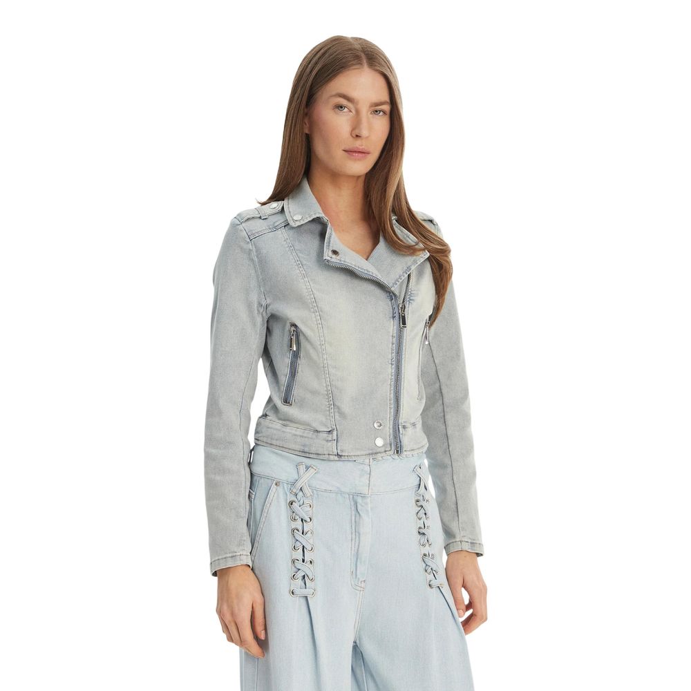 Morgan De Toi Light Blue Cotton Denim Jacket