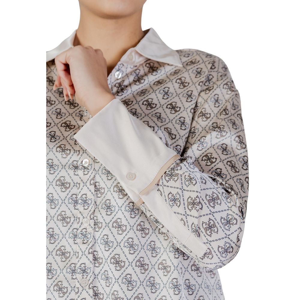 Guess Beige Polyester Blouse