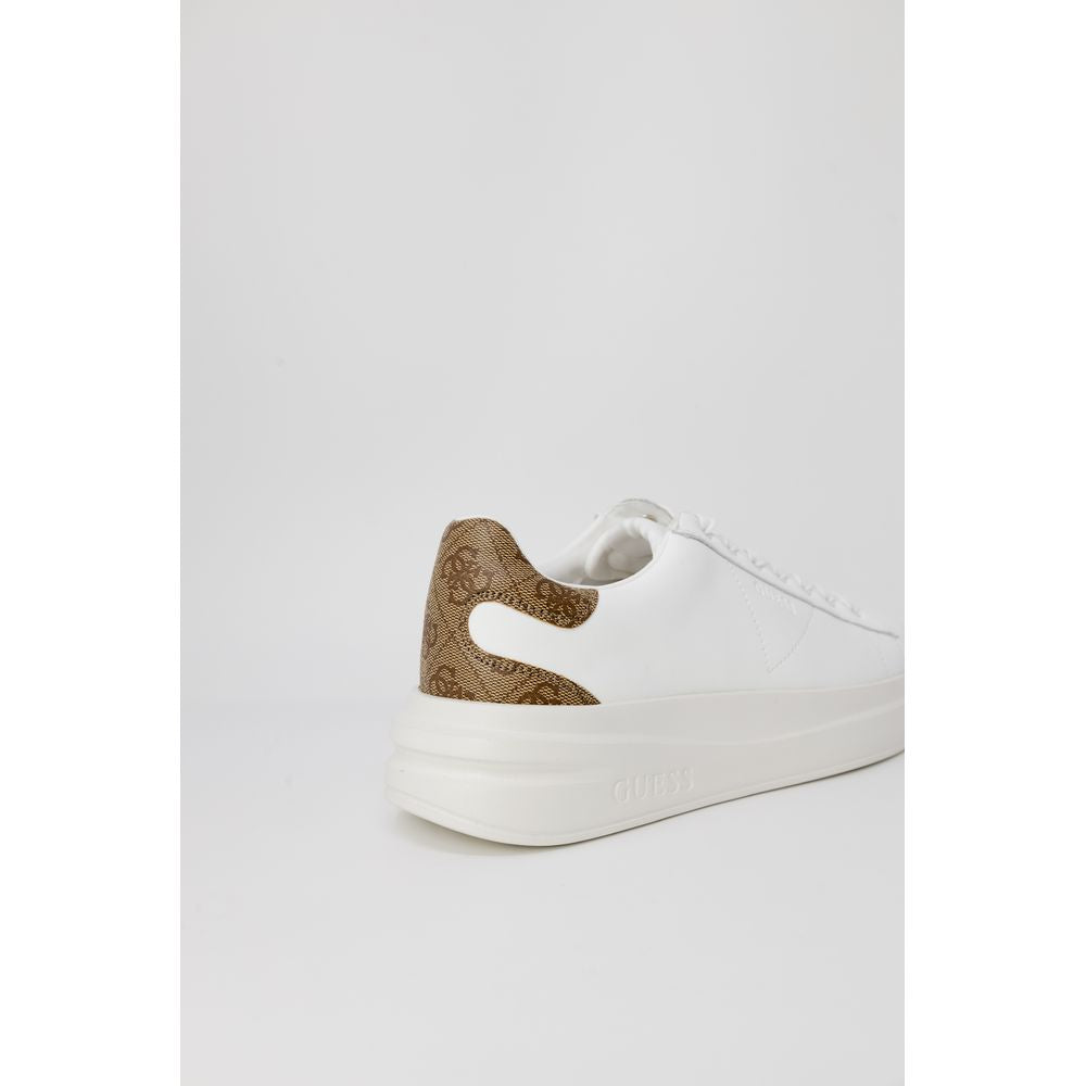 Guess White Polyethylene Low Top Sneakers
