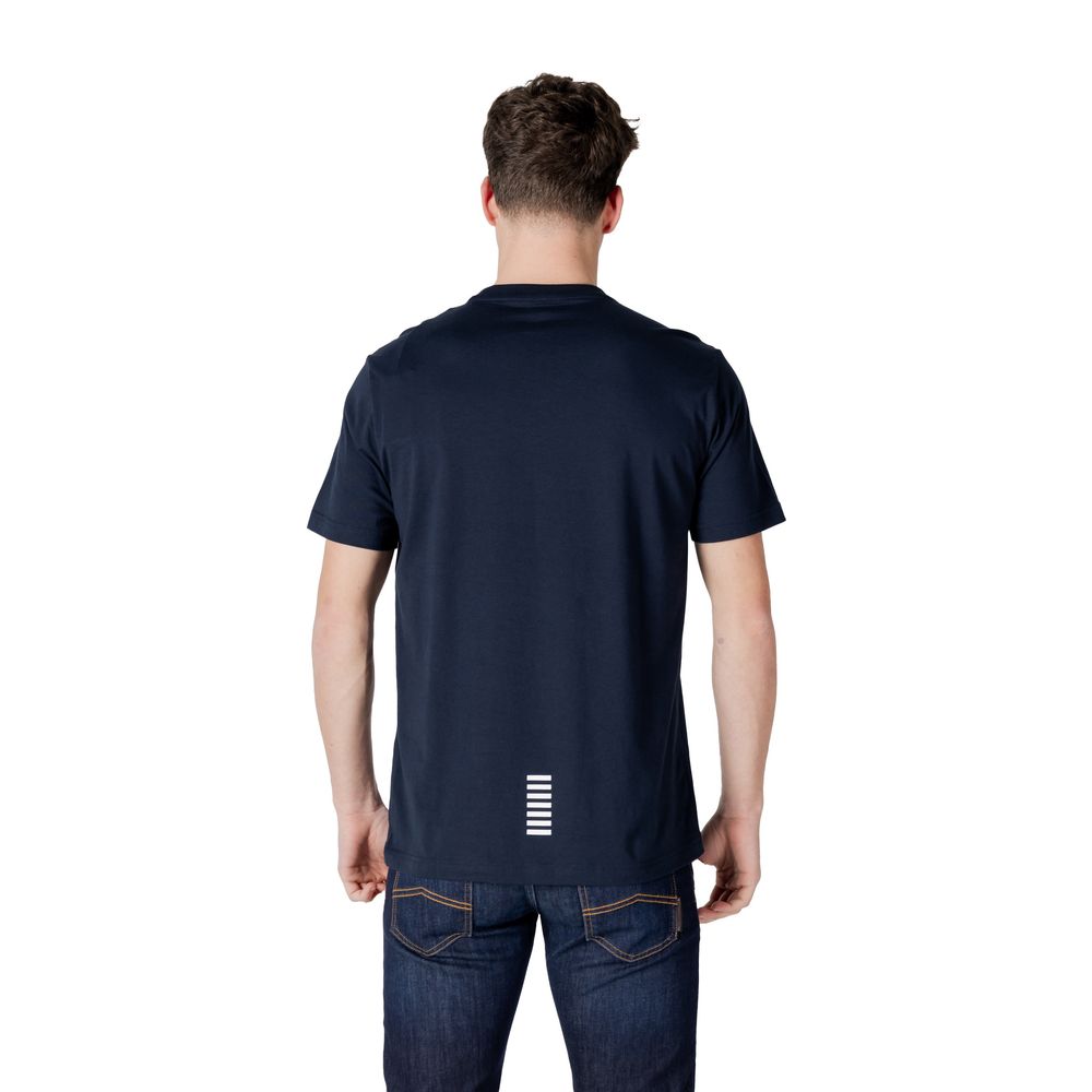 EA7 Emporio Armani Blue Cotton Sportswear