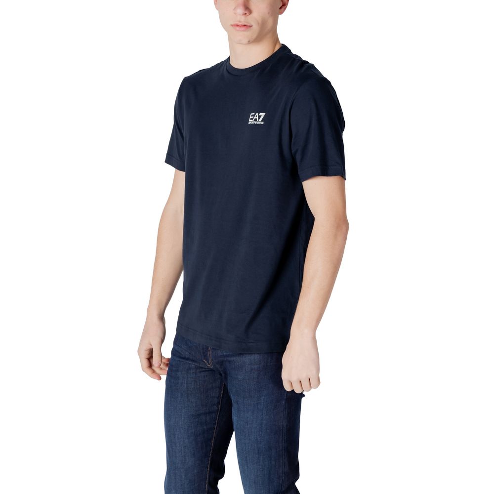 EA7 Emporio Armani Blue Cotton Sportswear
