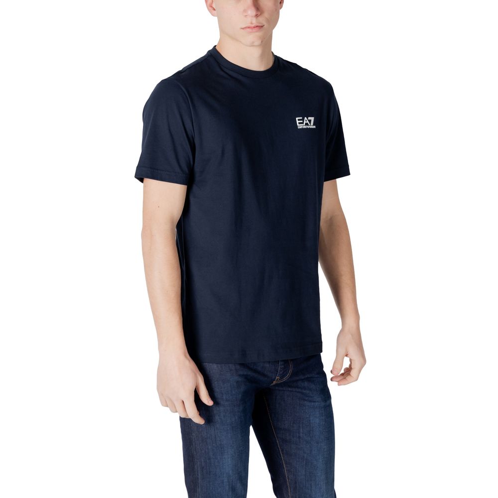 EA7 Emporio Armani Blue Cotton Sportswear