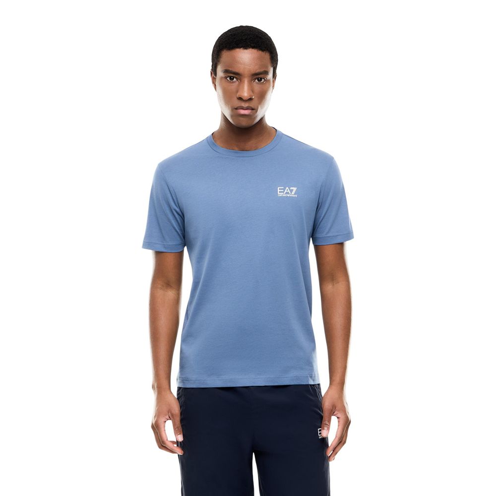 EA7 Emporio Armani Blue Cotton Sportswear