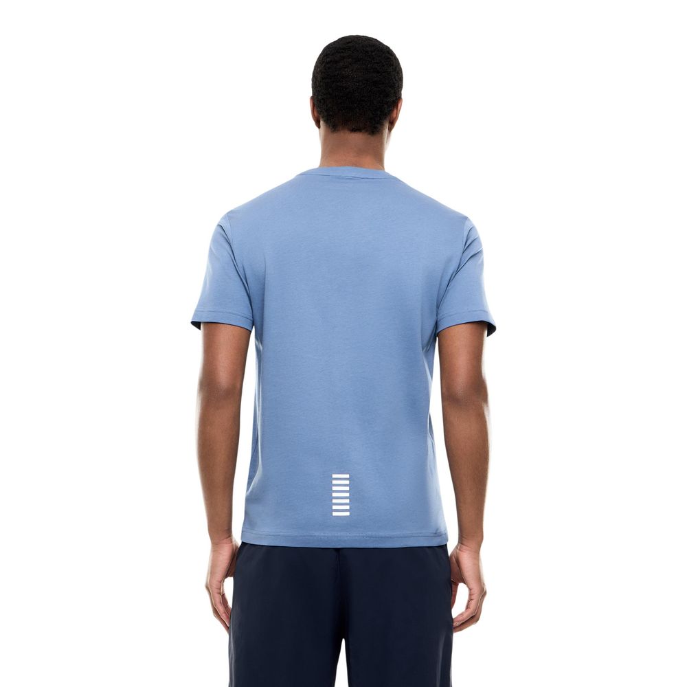 EA7 Emporio Armani Blue Cotton Sportswear