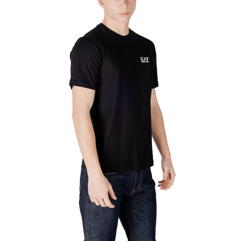 EA7 Emporio Armani Bicolor Cotton T-Shirt
