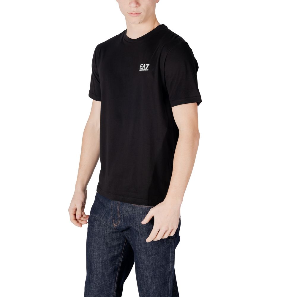 EA7 Emporio Armani Bicolor Cotton T-Shirt