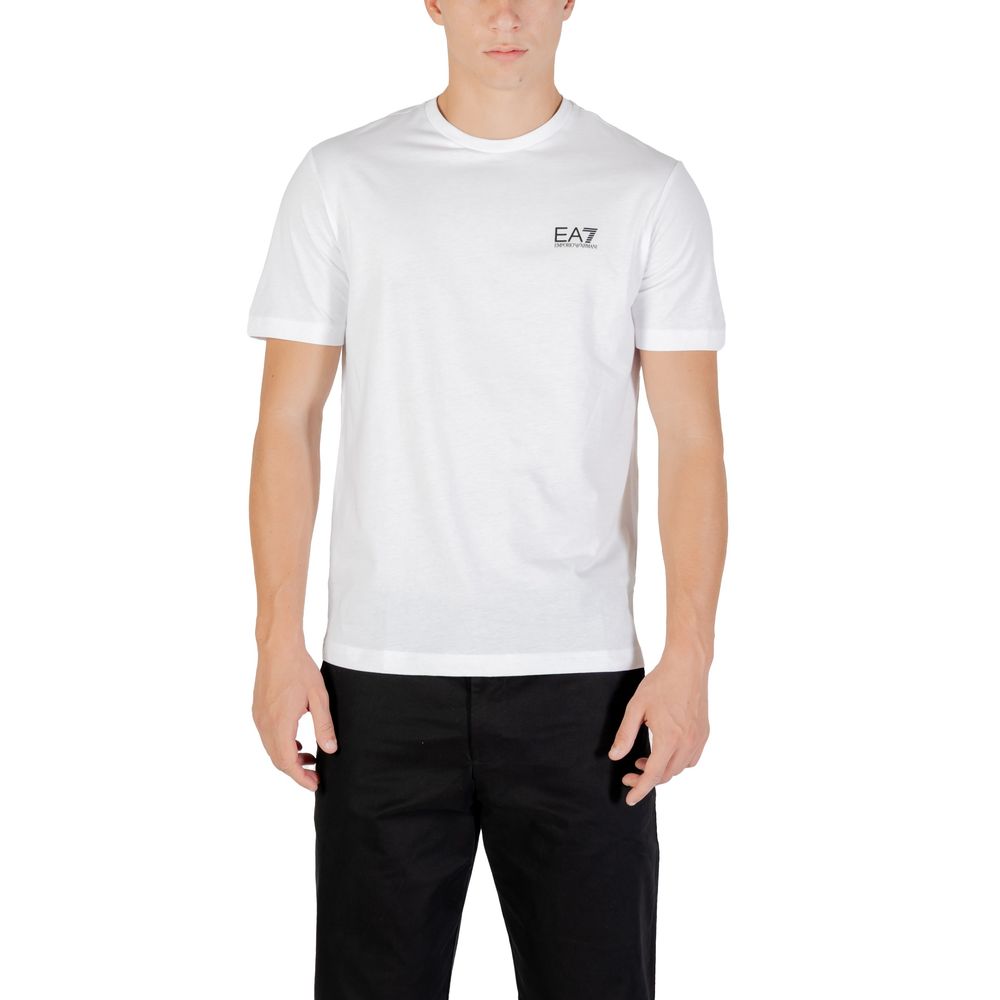 EA7 Emporio Armani White Cotton T-Shirt