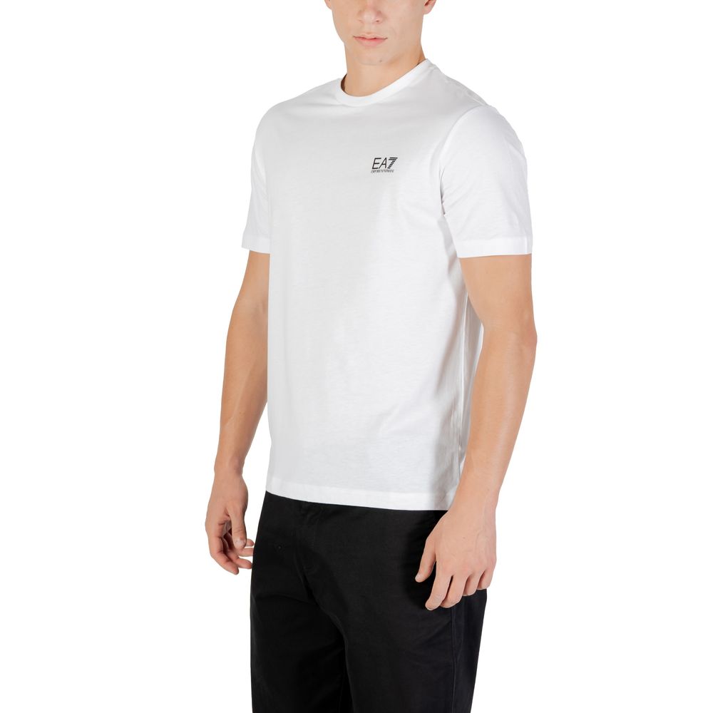 EA7 Emporio Armani White Cotton T-Shirt