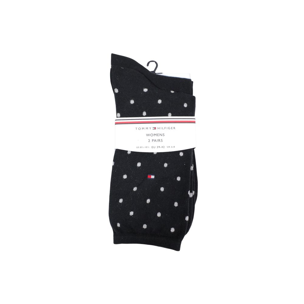 Tommy Hilfiger Black And White Cotton Socks