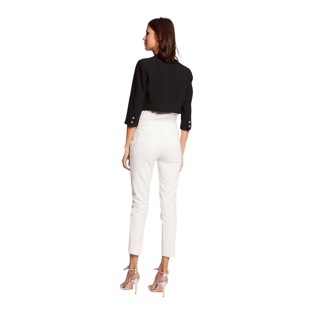 Morgan De Toi Black Polyester Biker Jacket