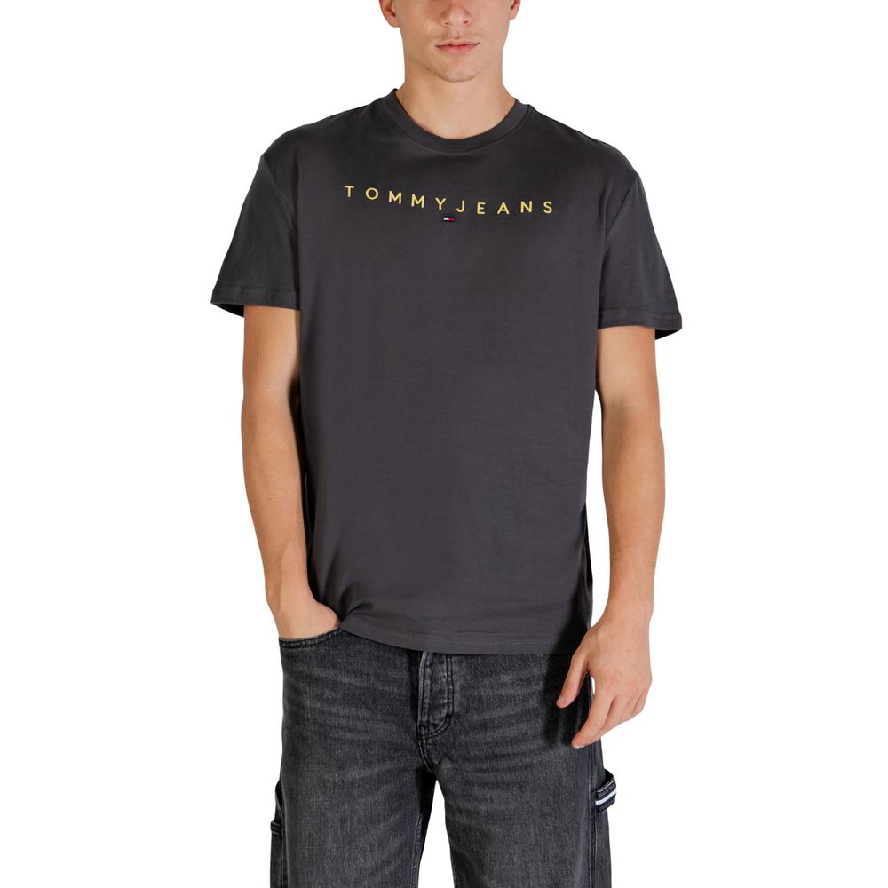 Tommy Hilfiger Jeans Gray Recycled Cotton T-Shirt