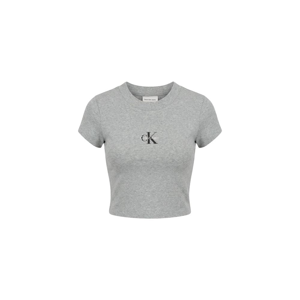 Calvin Klein Jeans Gray Cotton T-Shirt