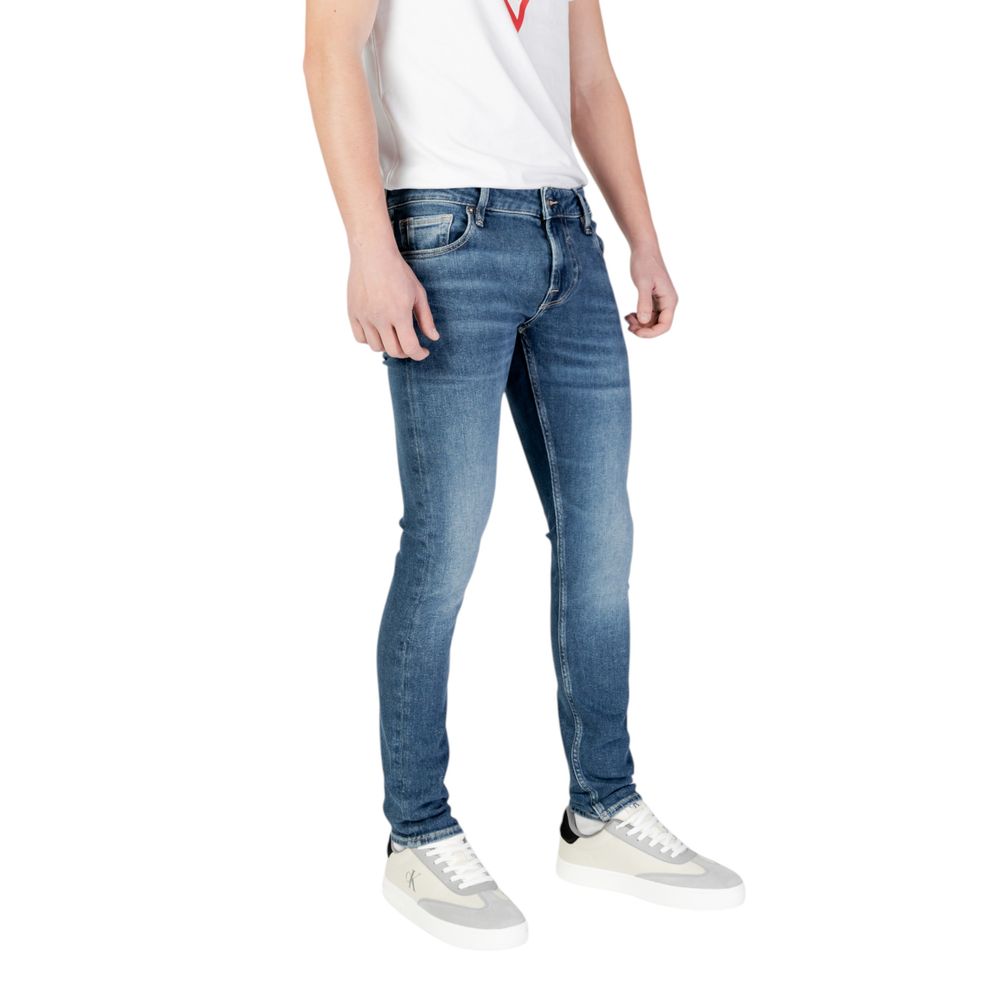 Guess Blue Cotton Skinny Jeans