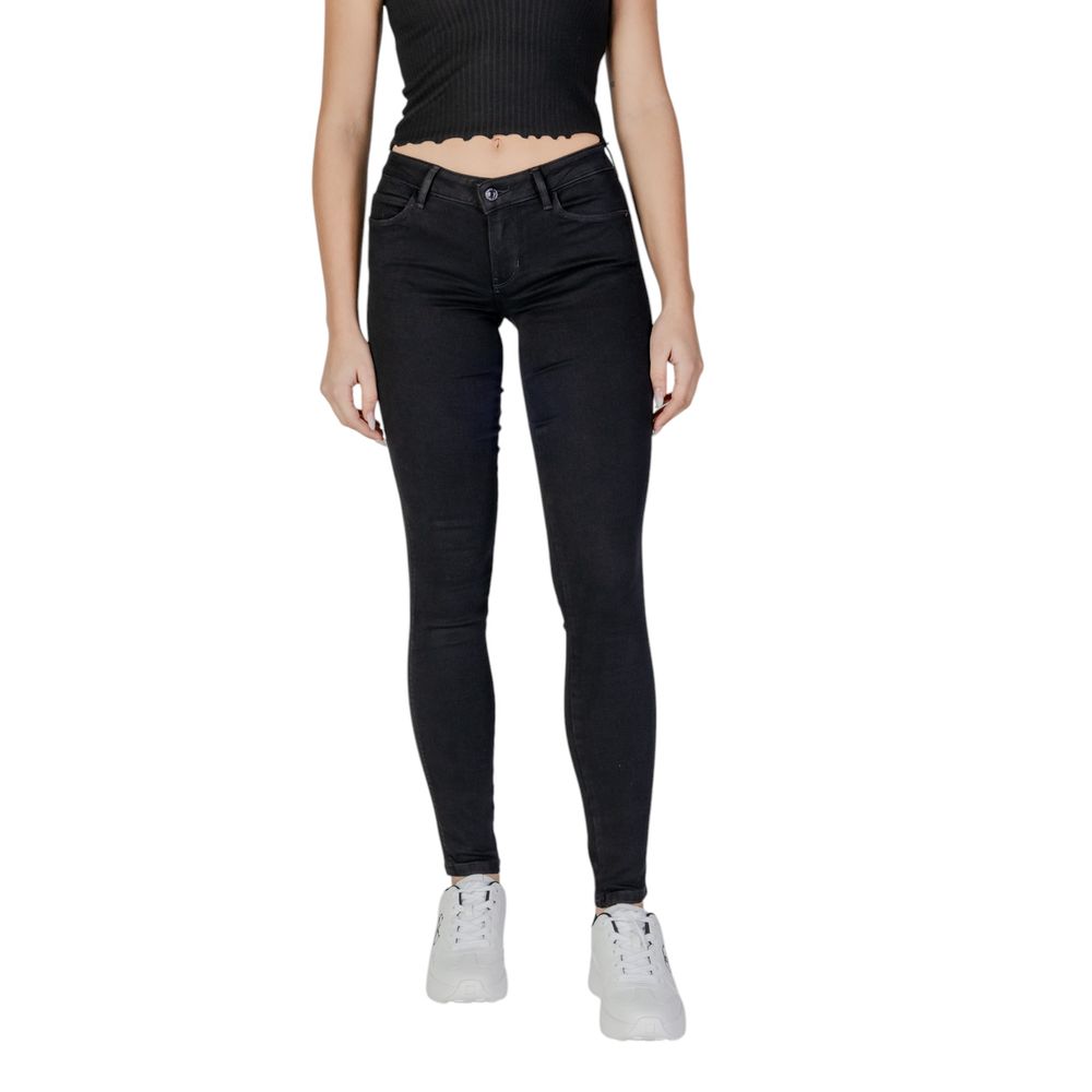 Guess Black Cotton Skinny Jeans