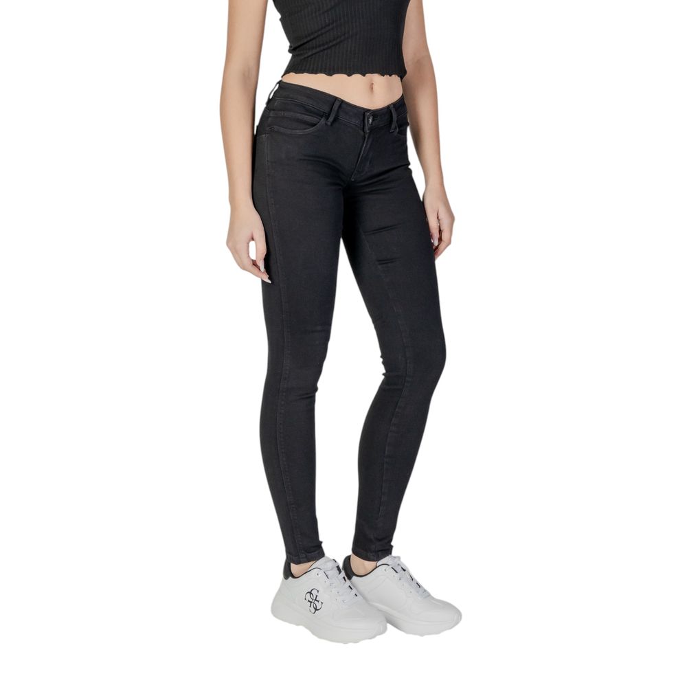 Guess Black Cotton Skinny Jeans