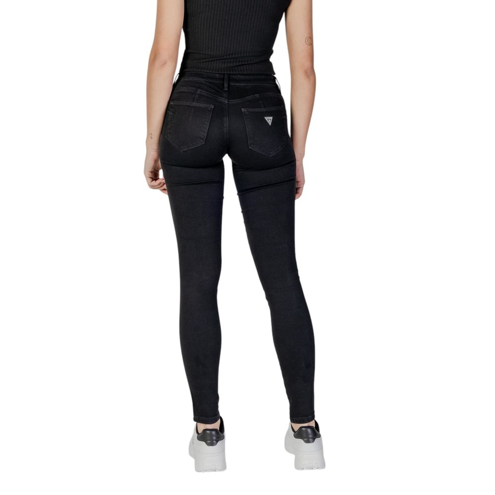 Guess Black Cotton Skinny Jeans